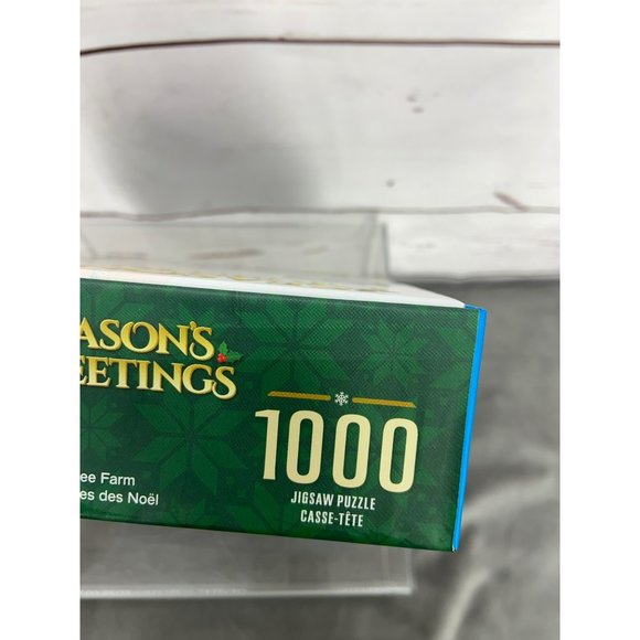 Season's Greetings Christmas‎ Tree Farm 1000 Piece Jigsaw Puzzle - Picture 8 of 13